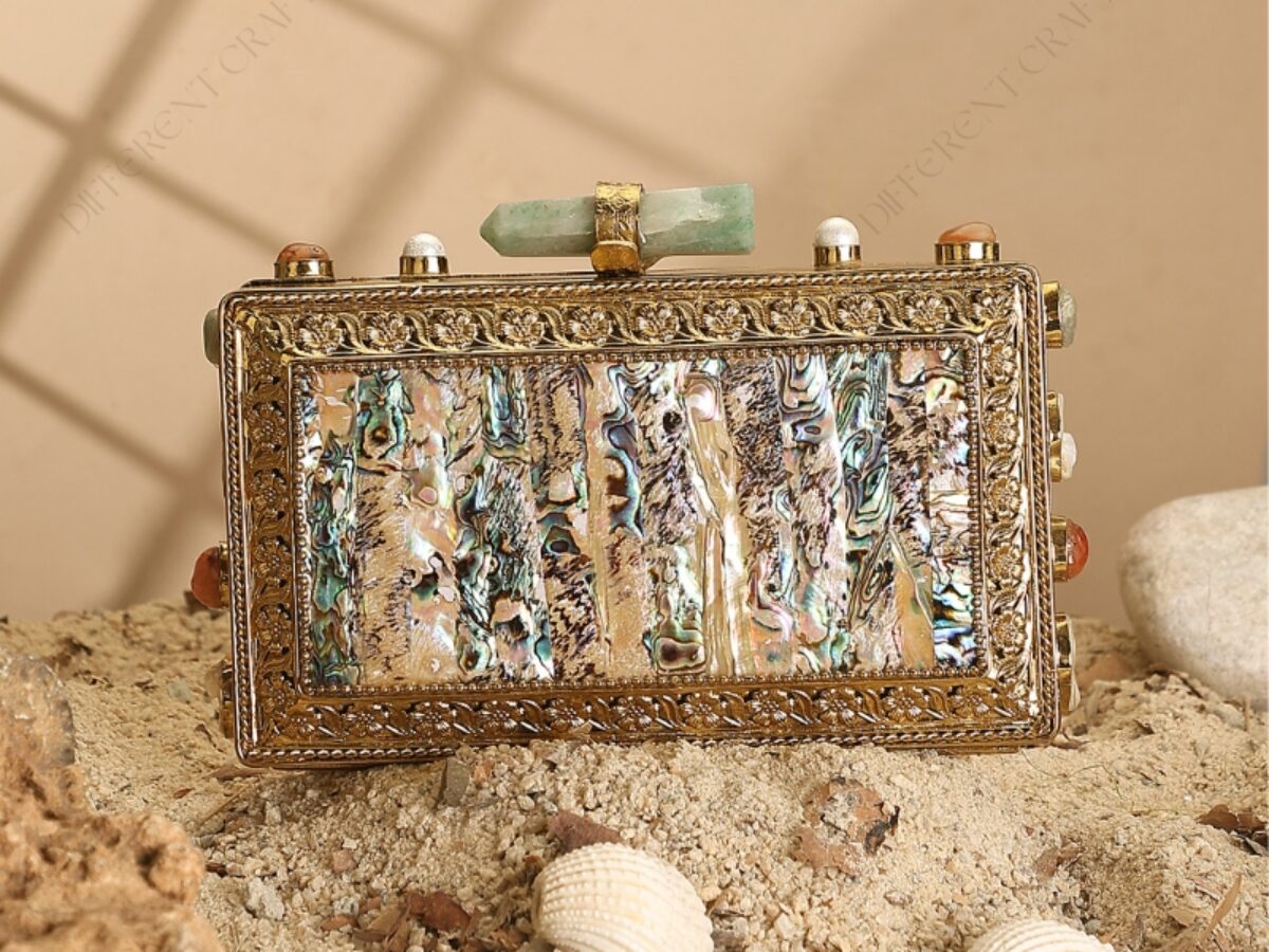 Ready to Ship: Gift for cheapest Mother of the Bride, Crinkled Silver Photo Clutch