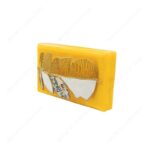 Resin Hand-Grip Metal Handle Purse – Gold Feather Handle with Mother-of-Pearl Inlay